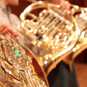 up close horns on stage before carnegie