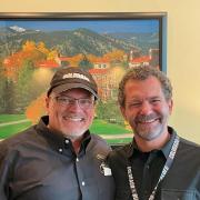 Dean John Davis and CU President Todd Saliman 