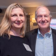 Kristina and Paul Eklund at a dinner