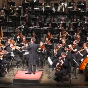 symphony orchestra on stage