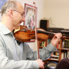 Edward Dusinberre and David Korevaar rehearsing