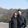 adam and sasha at the great wall of china