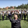dr. roeder conducting marching band