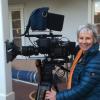 alumna barbara bentree with video camera