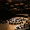 An overhead view of the Boettcher Concert Hall