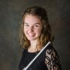Claire Gunsbury with her flute
