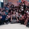 corie brown with her students