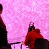 students on stage at fiske