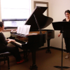Hsing-ay-Hsu rehearsing with Abigail Nims