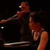 Charles Wetherbee and Hsing-ay Hsu rehearsing a Daniel Kellogg piece