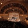 orchestra on stage at macky