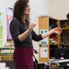 student conducting