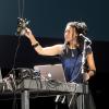 Pamela Z performing