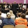 Larry Stoffel conducting students