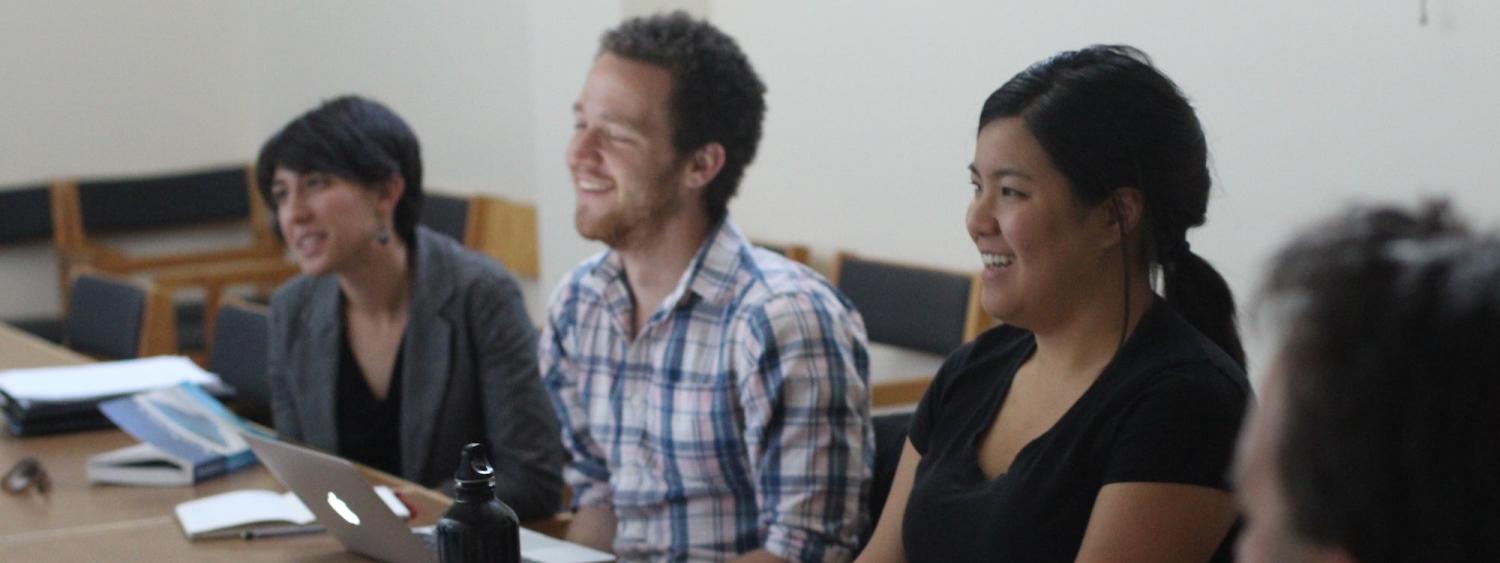 Musicology students in class