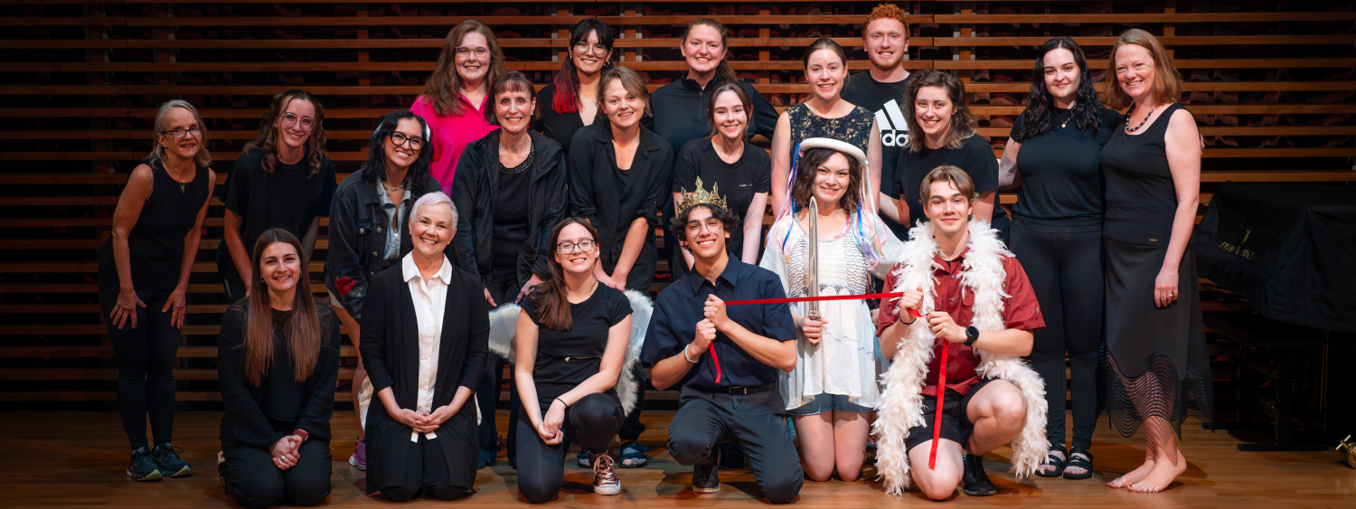 Panoramic Flutist group photo