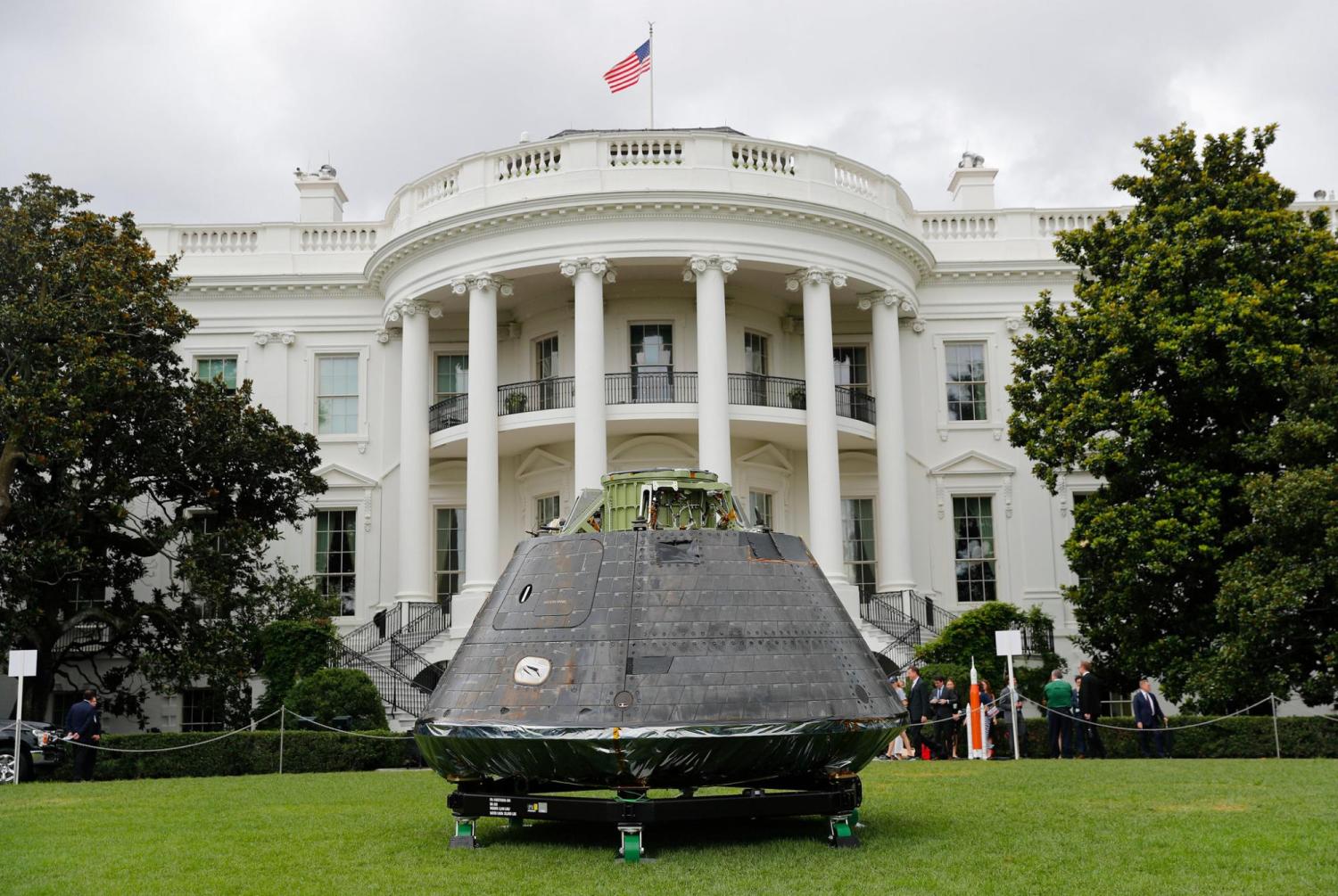 An Orion crew module, part of NASA’s Space Launch System