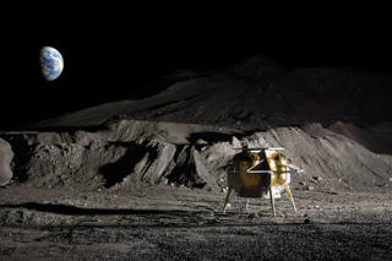 Concept image of the Astrobotic Peregrine robotic lander, which will launch on an United Launch Alliance Vulcan Centaur rocket, and deliver 11 NASA payloads to the Moon.