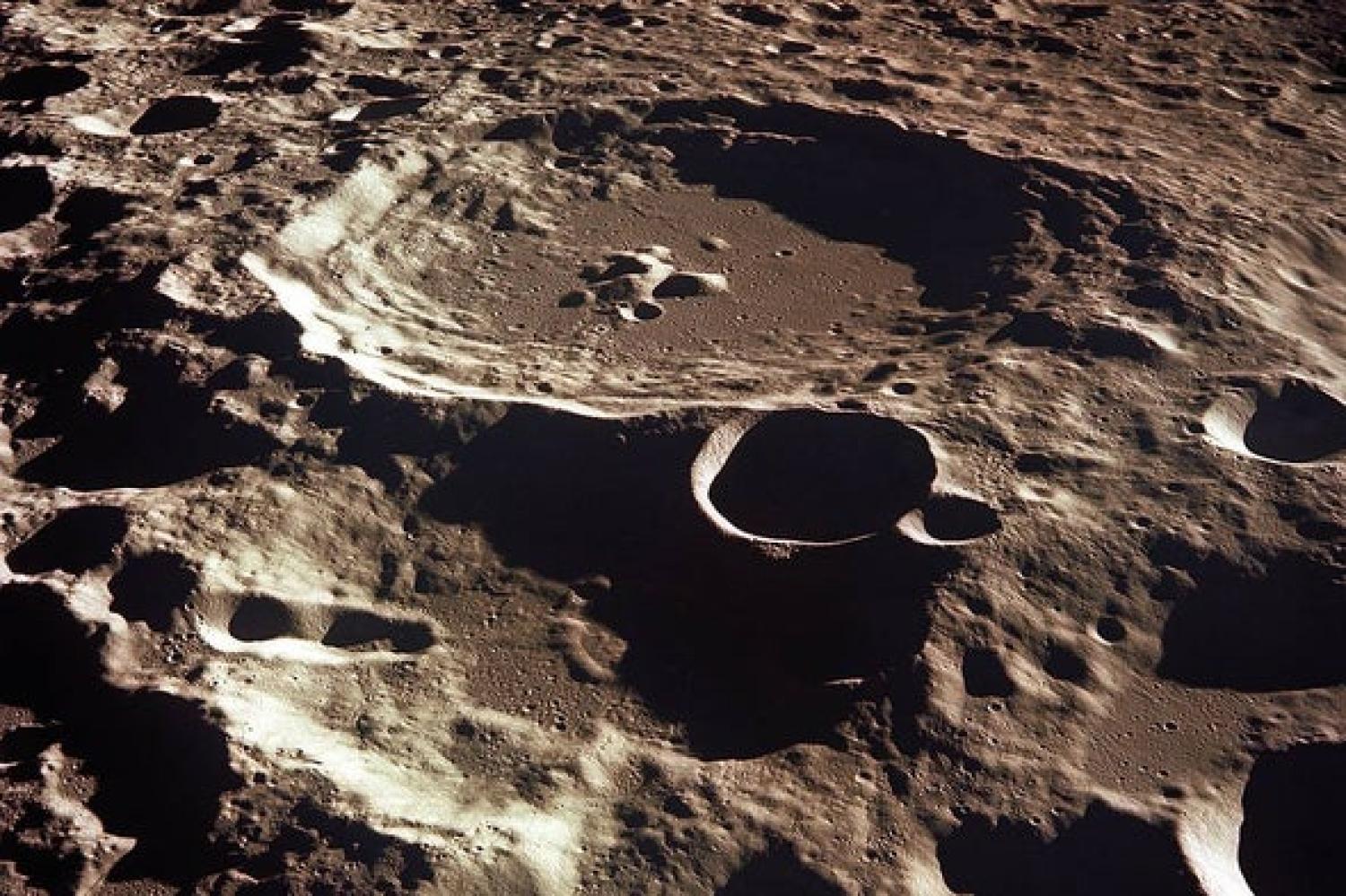 An orbital view of Daedalus, a high-rimmed lunar farside crater that offers extra shielding from Earth’s radio chatter, which can contaminate delicate scientific observations. The crater could someday become a protected lunar site. Credit: NASA