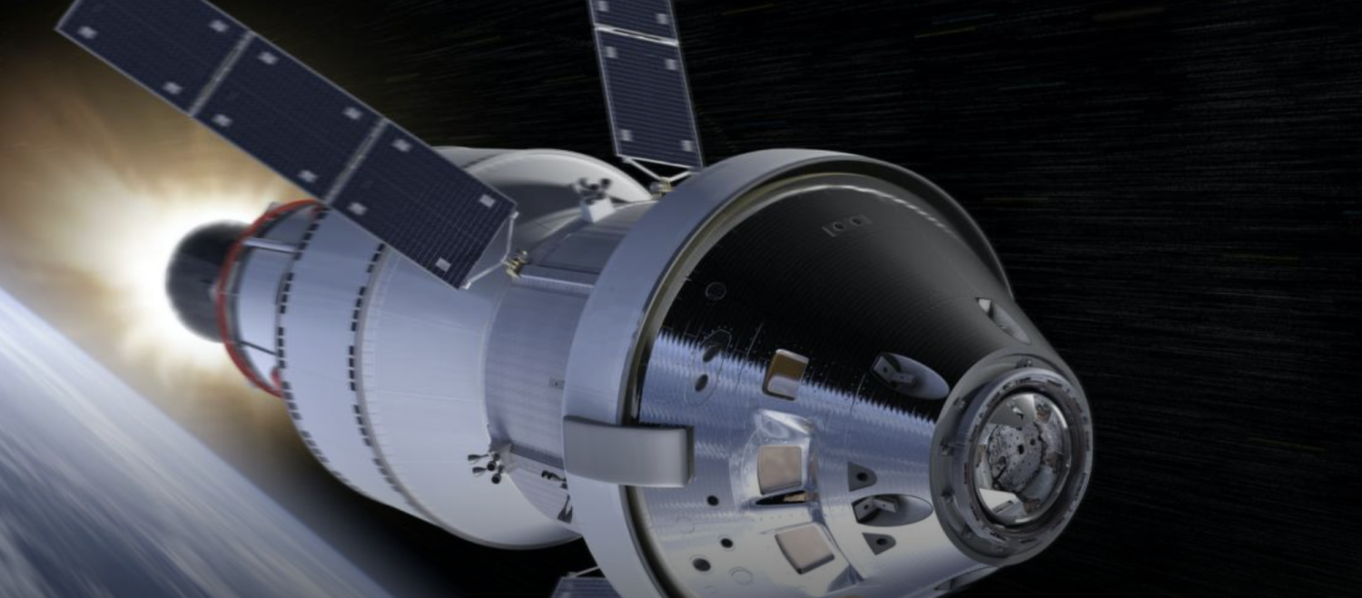 Artist illustration of NASA's Orion Spacecraft is slated to carry the first humans to leave Earth's orbit in more than 50 years. Credit NASA