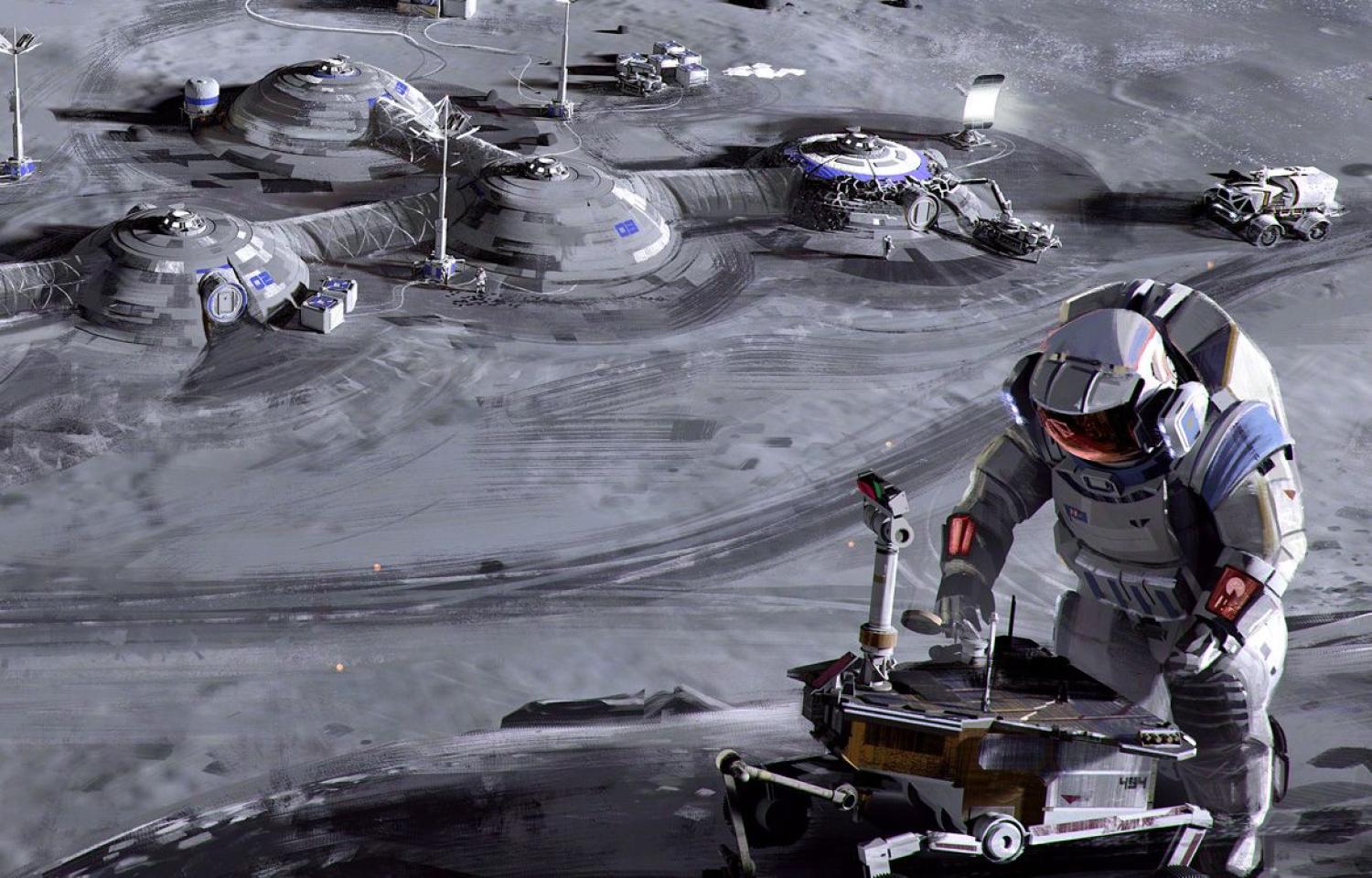 Nature Illustration for How to Build a Moonbase