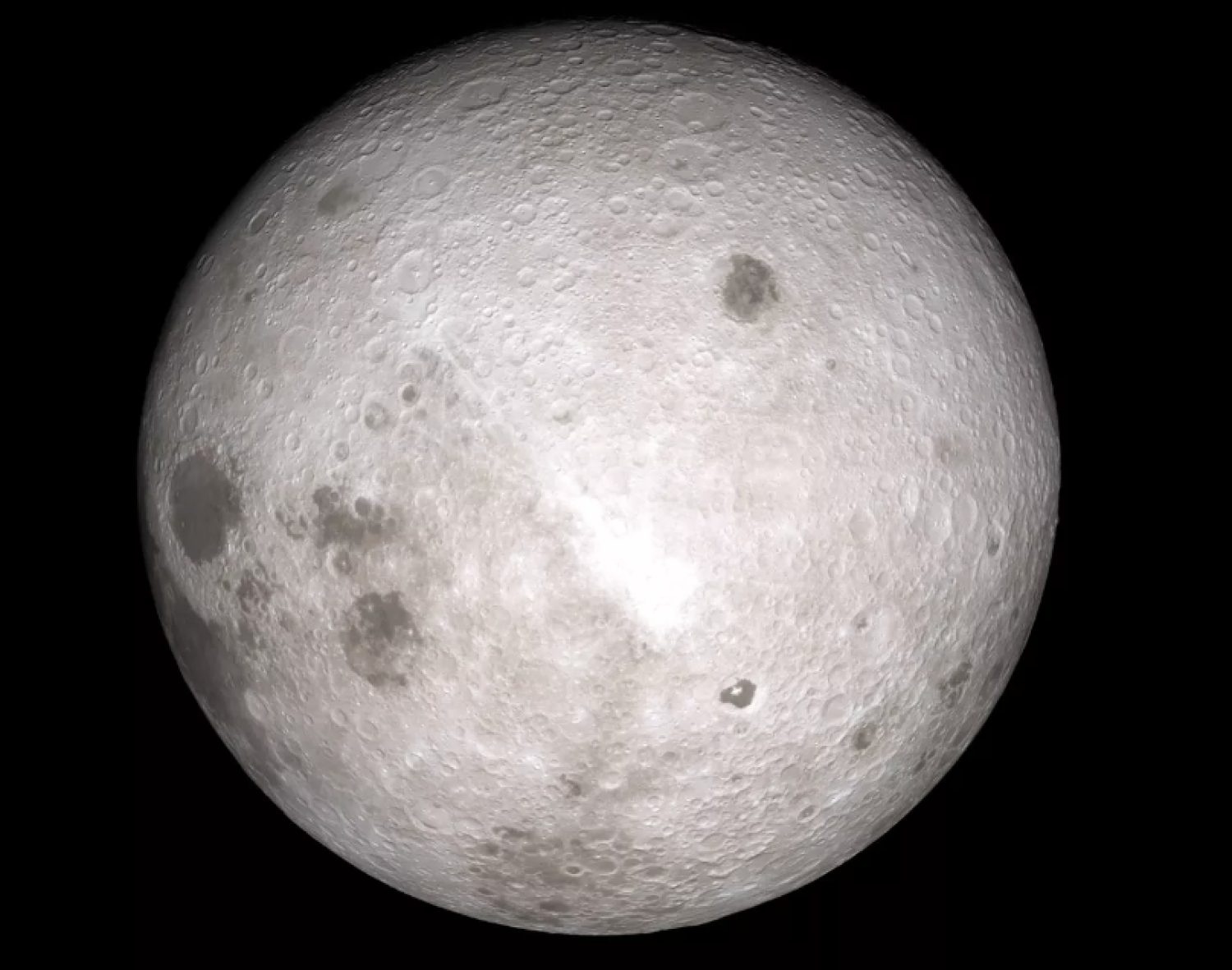 A view of the far side of the moon based on data from NASA's Lunar Reconnaissance Orbiter. (Image credit: NASA's Scientific Visualization Studio)