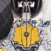 James Webb Space Telescope image in clean room