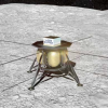 Artist illustration of the LuSEE DAPPER craft on the lunar surface