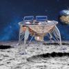 Beresheet lander on the moon.