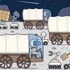 The Race to Develop the Moon drawing