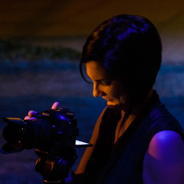 Person holding camera