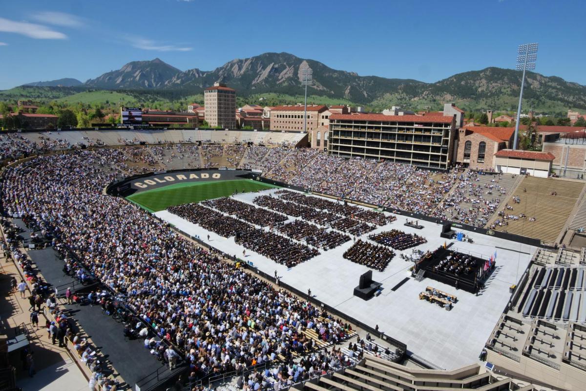 Folsom Field during commencement