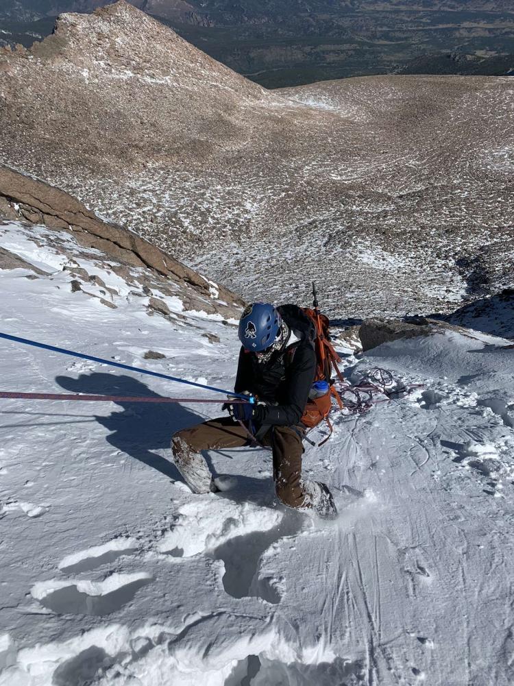 MIDN Climbing Long's Peak