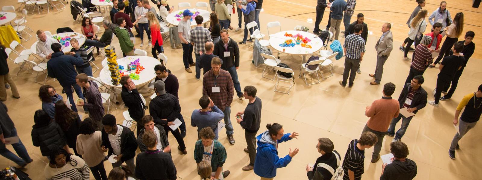 people gathering at a social event