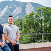 david villalobos and david lopez in front of flatirons