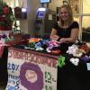 maddie freeman with stash-it scrunchie booth