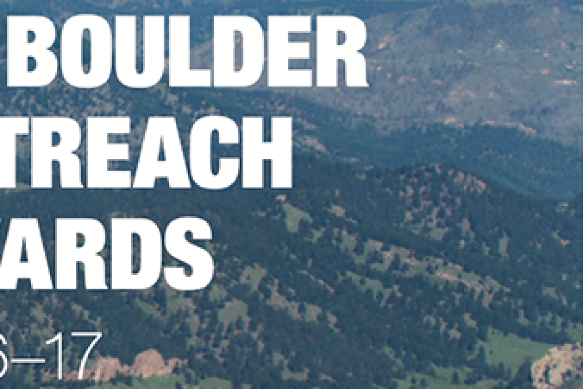 CU Boulder Outreach Awards 2016-17