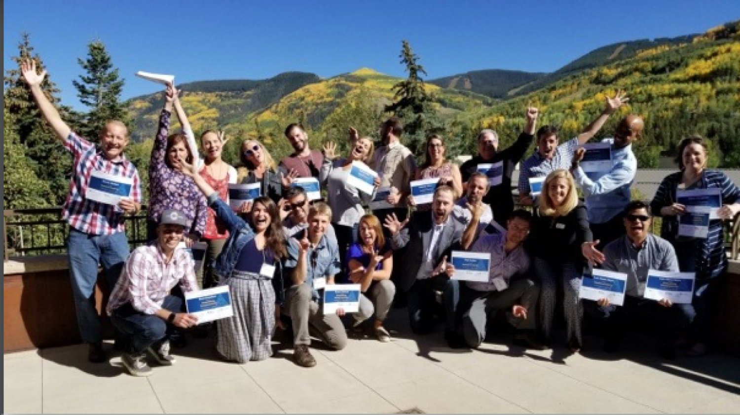 Demystifying Entrepreneurship Rural Colorado Workshop Series participants pose for a group picture