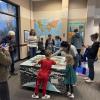 Kids attend the We are Water exhibit