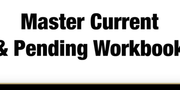 Master Current & Pending Workbook