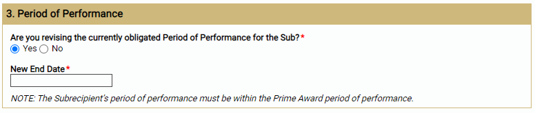 3. Period of Performance