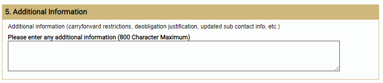 5. Additional Information