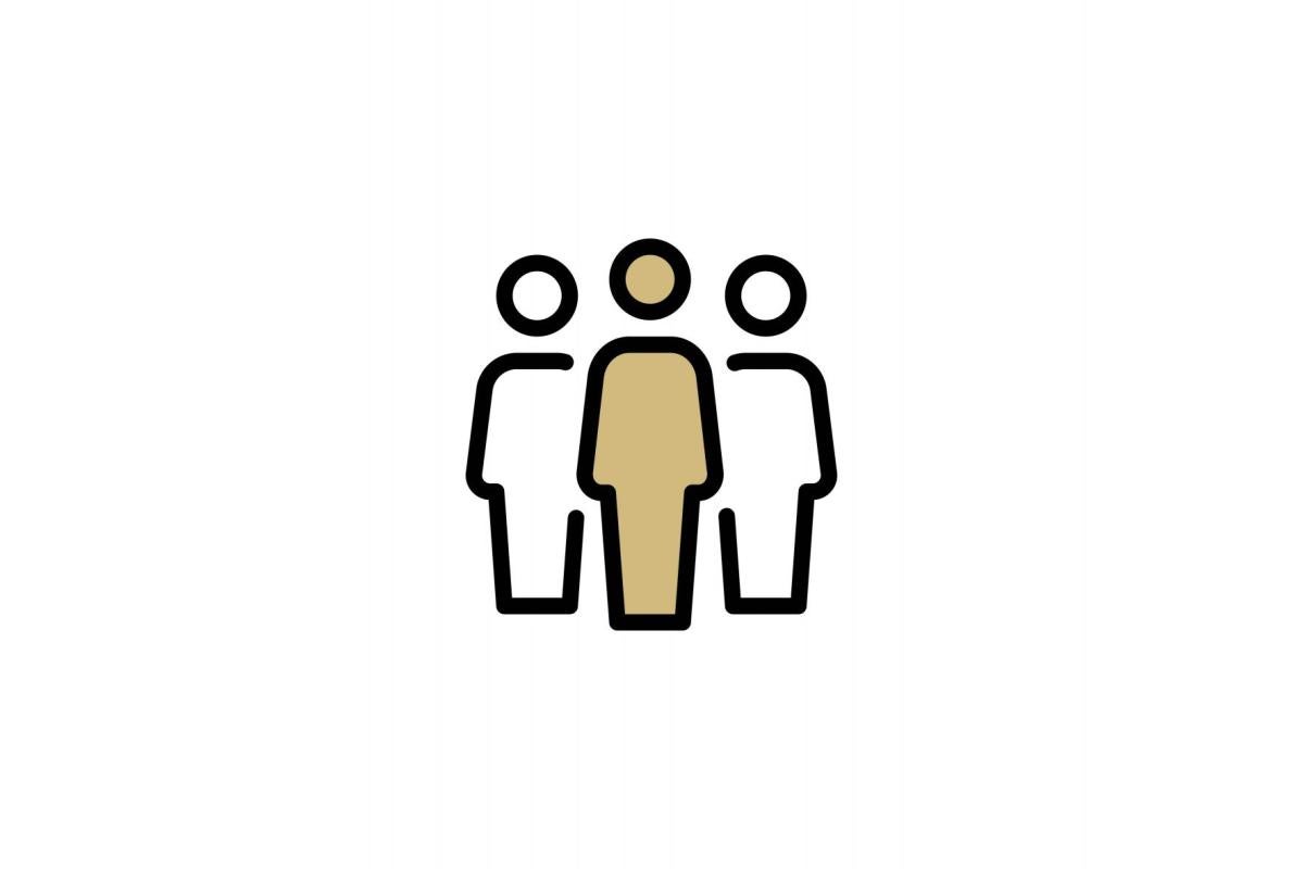 Silhouettes of people