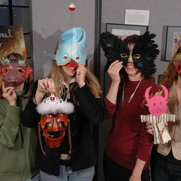 ISSS Staff Masked in 2006 - Becky Sibley, Maria Zellar Maxim, Janet Garcia, Jen Vaughn