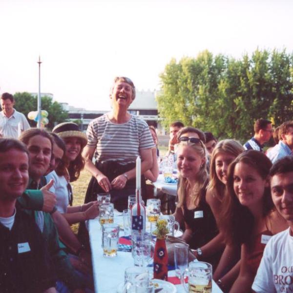 Jean Delaney with Students at Colorado-Regensburg 30th Reunion