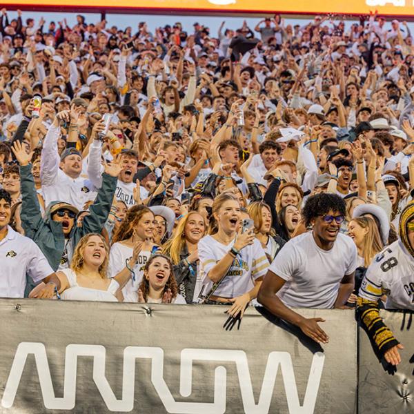 student section vs Baylor