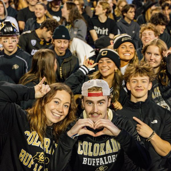 football fans at family weekend