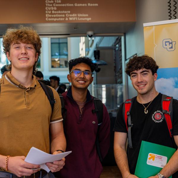 students at career fair