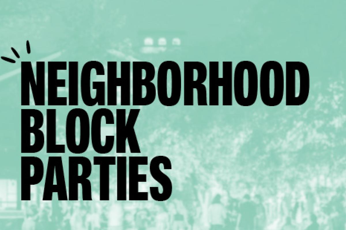 Neighborhood block parties graphic