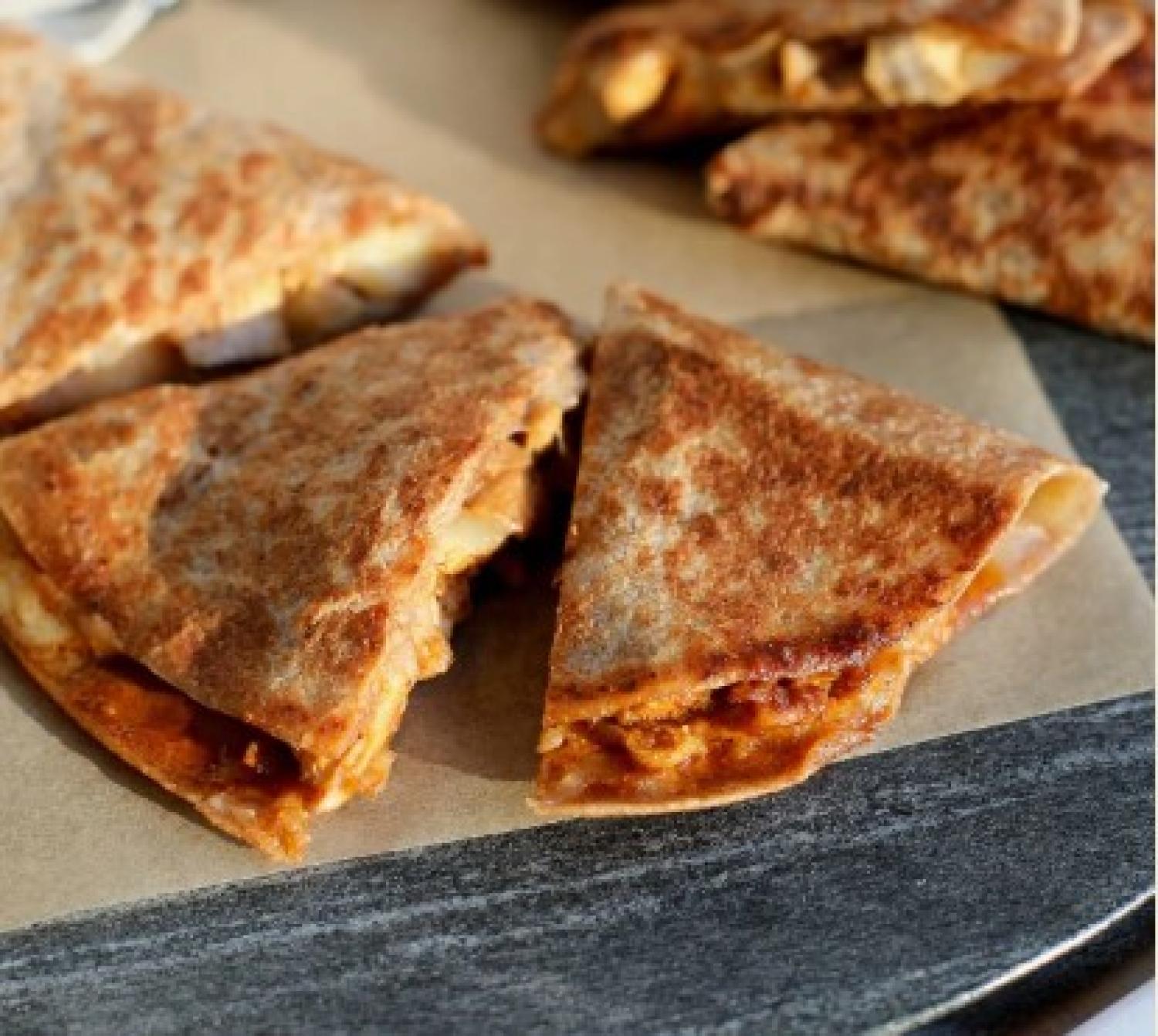 chipotle chicken quesadillas